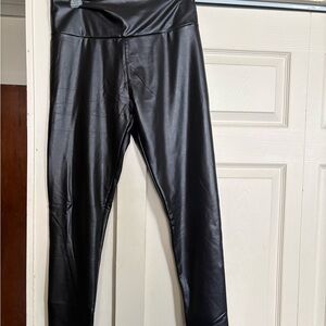 Black Faux Leather Leggings